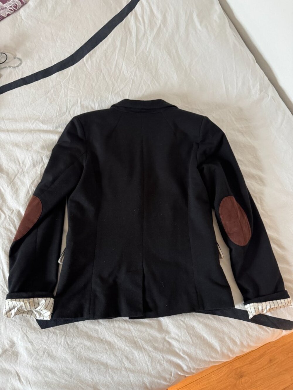 Swell Blazing Contrast Blazer With Elbow Patches Sz L - Picture 6 of 6